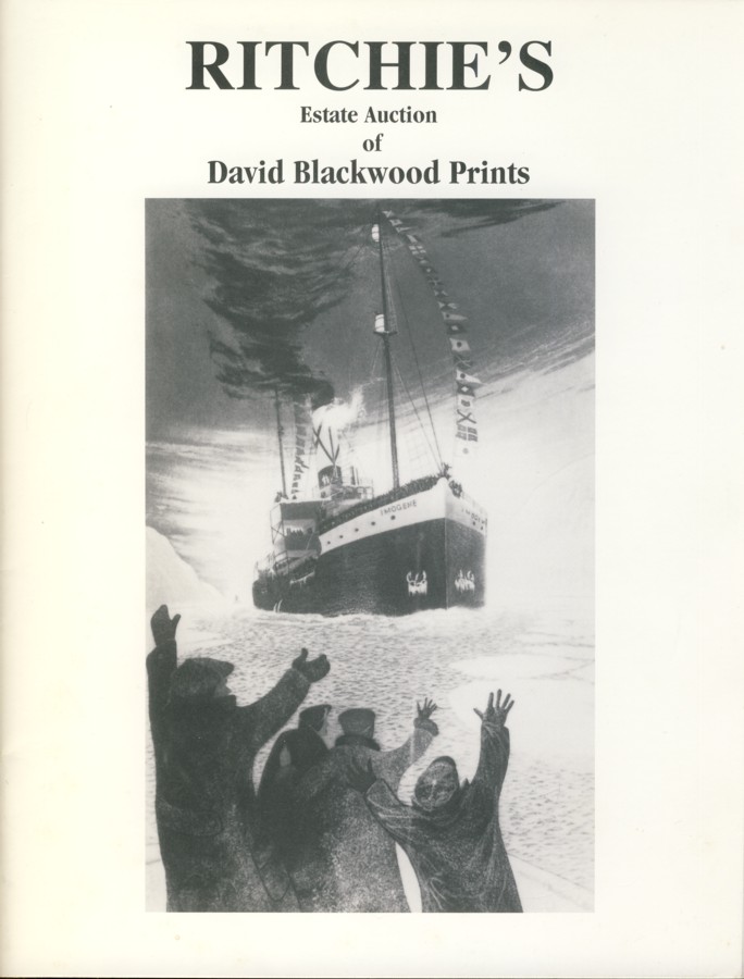 Image for Ritchie's Estate Auction of David Blackwood Prints From the Collection of the late Bernard Taylor, Toronto (Sale 414A) Auction Monday, October 2, 1995
