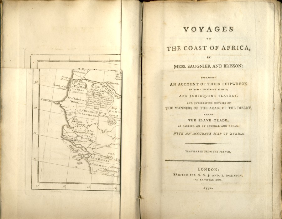 Image for Voyages to the Coast of Africa, By Mess. Saugnier and Brisson: Containing an Account of Their Shipwreck on Board Different Vessels, and Subsequent Slavery, and Interesting details of the Manners of the Arabs of the Desert, and of the Slave Trade