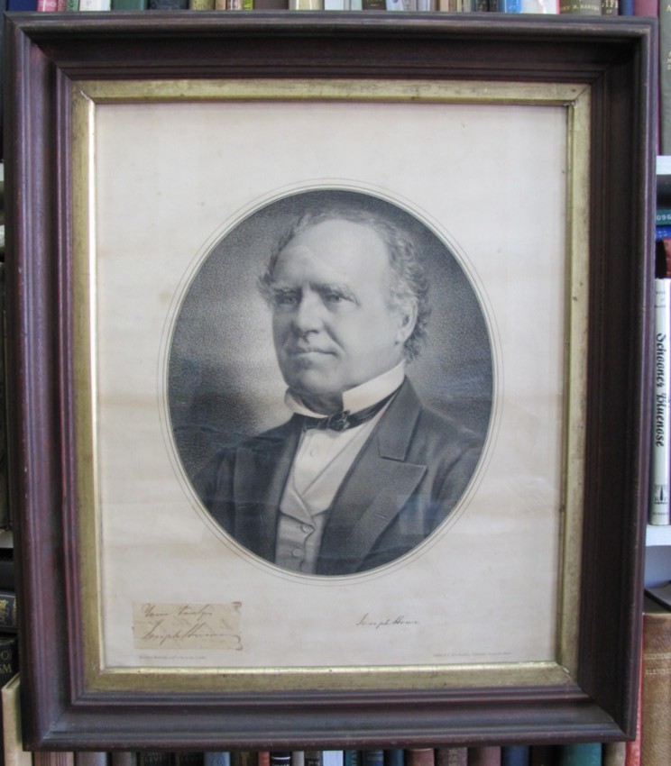 Image for Lithograph of Joseph Howe with his signature attached