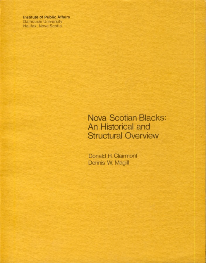 Image for Nova Scotian Blacks: An Historical and Structural Overview