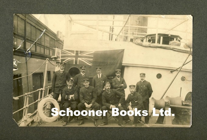 Photograph of the Captain, Officers and Engineers of the SS Chikahominy, Taken at New York, 10.4.03 Image for Photograph of the Captain, Officers and Engineers of the SS Chikahominy, Taken at New York, 10.4.03