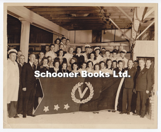 Image for Photograph of Canada Packers Ltd. Employees Presented with a Flag for Victory Bond Purchases, Halifax, Nova Scotia, Canada, 1943
