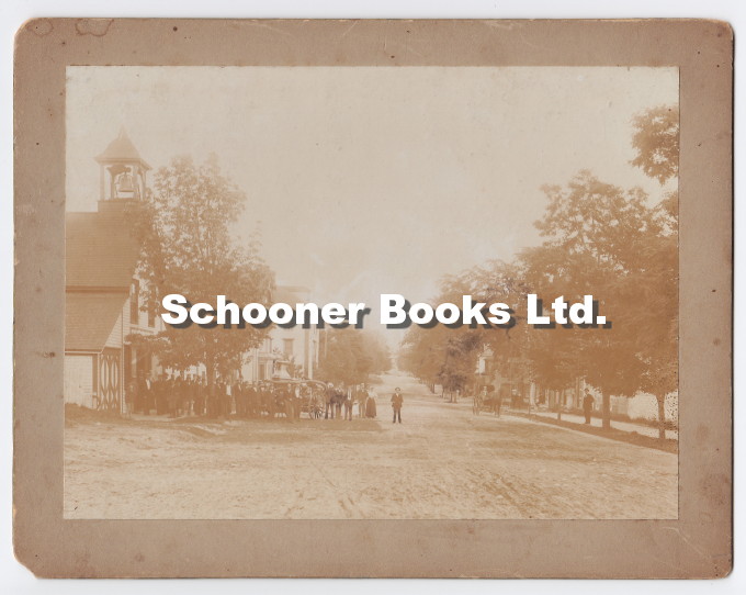 Photograph of Small Town Nova Scotia Fire Station, c. 1900 Image for Photograph of Small Town Nova Scotia Fire Station, c. 1900