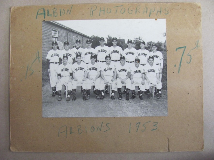 Image for Photograph of the Albions Baseball Team, Pictou County Nova Scotia 1953 (H&D League champs)