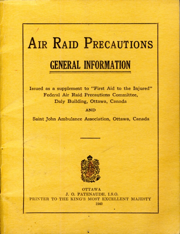 Image for Air Raid Precautions. General Information