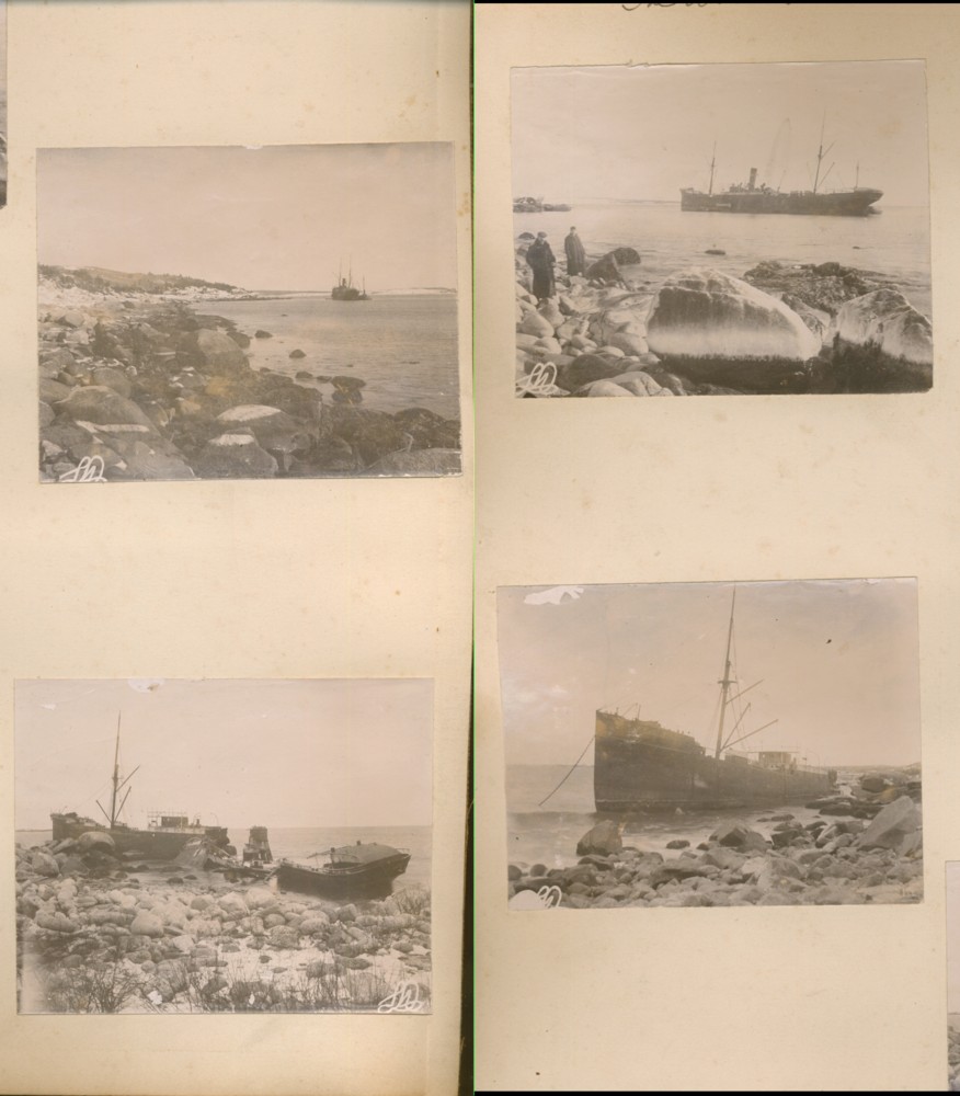 Image for Four Photographs the Allan-Furness Liner S. S. Grecian Wrecked off Herring Cove (Halifax, Nova Scotia) Feb. 9th, 1902