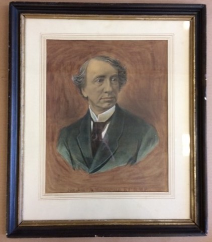 Image for Stone Lithographic Portrait of Sir Join A. Macdonald  Canada's First Prime Minister