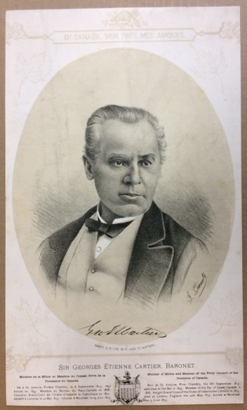 Image for A Lithograph of Sir Georges Etienne Cartier, Baronet