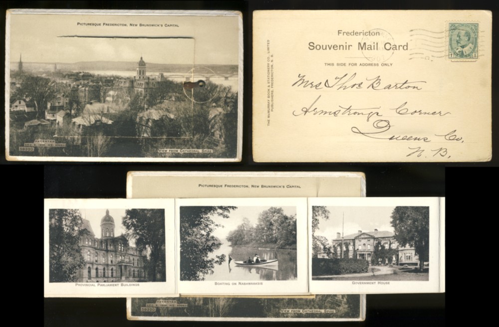 Image for Picturesque Fredericton, New Brunswick View from Cathedral Spire ( Foldout postcard)