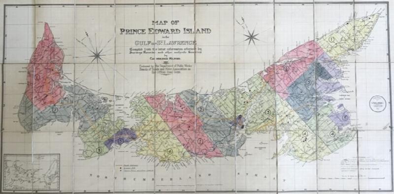 Image for Map of Prince Edward Island, in the Gulf Of St. Lawrence Compiled From the Latest Information afford by the Surveyor Records and other authentic Sources.