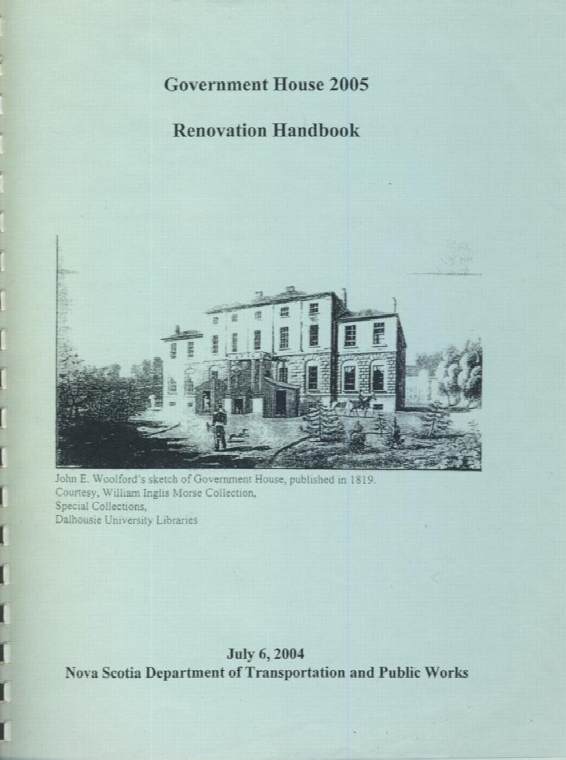 Image for Government House 2005 Renovation Handbook