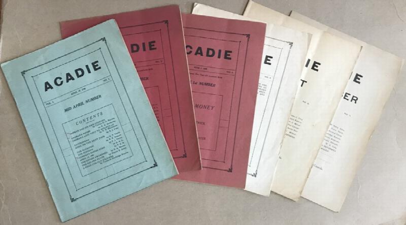 Image for Acadie Vol. 1. April 15, 1930 to Vol. 1 1930 No. 7, [7 issues]