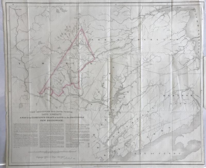 Image for New Brunswick and Nova Scotia Land Company. A map of the Company's Tract of Land in the Province of New Brunswick