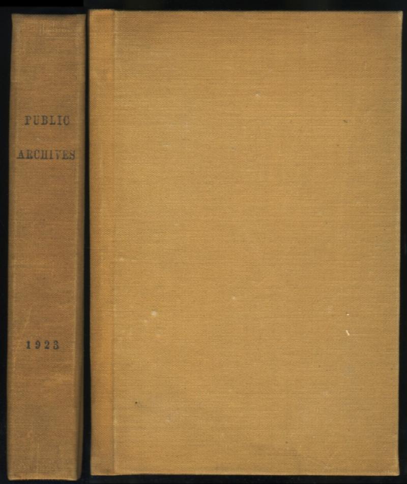 Image for Durham Papers. Report of the Public Archives for the Year 1923